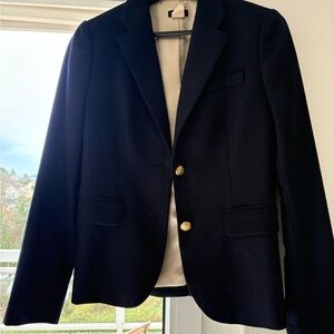 J. Crew Navy Blazer with Gold Buttons